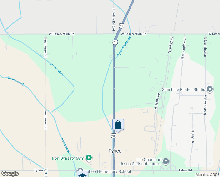 map of restaurants, bars, coffee shops, grocery stores, and more near 13683 North Yellowstone Highway in Pocatello