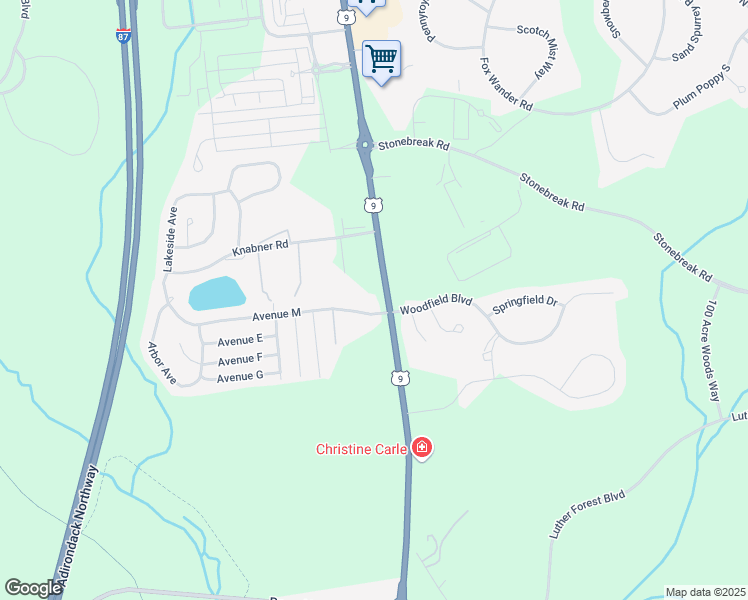 map of restaurants, bars, coffee shops, grocery stores, and more near 2374 U.S. 9 in Mechanicville