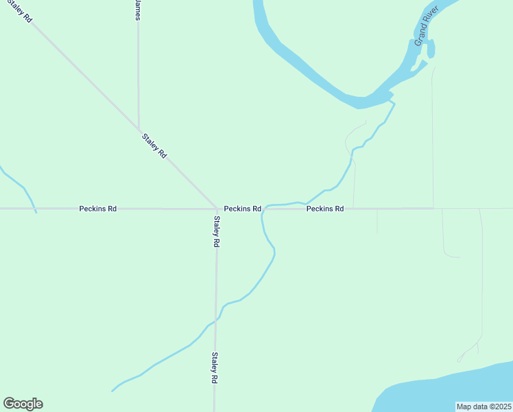 map of restaurants, bars, coffee shops, grocery stores, and more near 8165 Peckins Road in Lyons