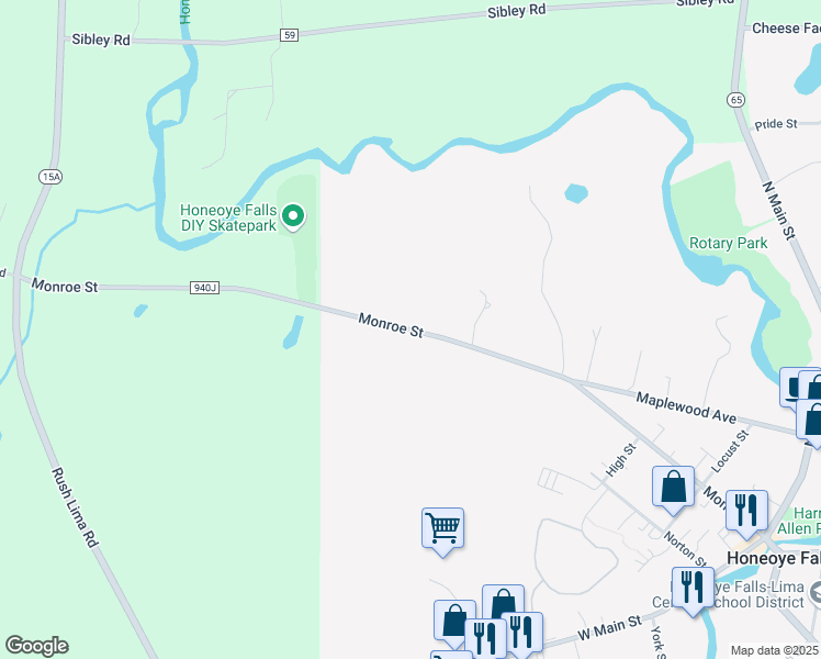 Monroe Street, Honeoye Falls NY Walk Score