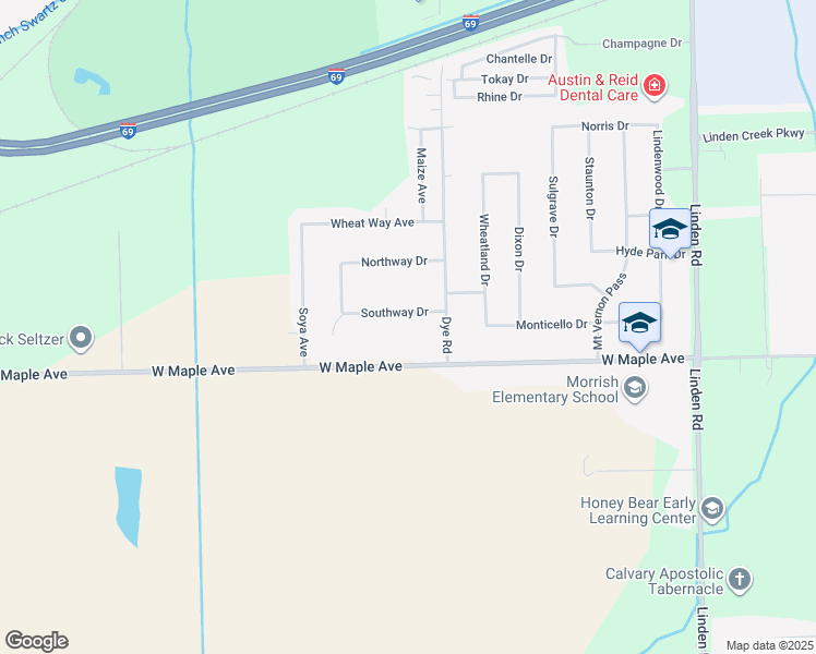 map of restaurants, bars, coffee shops, grocery stores, and more near 5292 West Maple Avenue in Swartz Creek