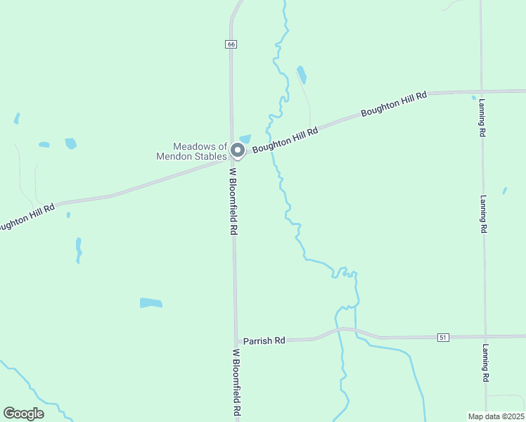 map of restaurants, bars, coffee shops, grocery stores, and more near 1542 W Bloomfield Rd in Honeoye Falls