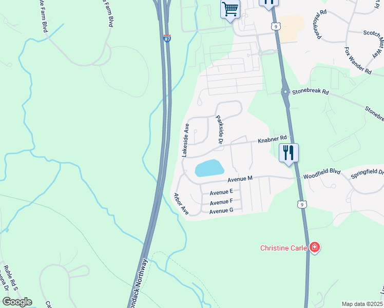 map of restaurants, bars, coffee shops, grocery stores, and more near 2378 U.S. 9 in Mechanicville