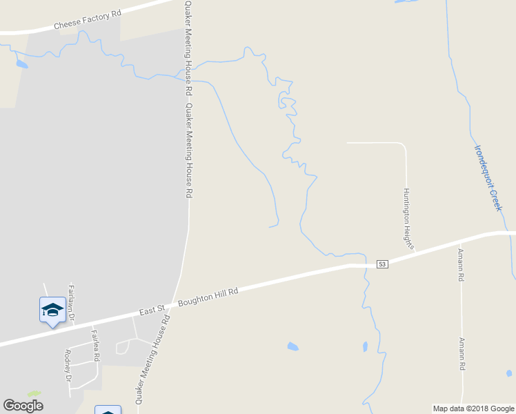map of restaurants, bars, coffee shops, grocery stores, and more near 438 Quaker Meeting House Road in Honeoye Falls