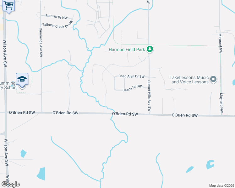 map of restaurants, bars, coffee shops, grocery stores, and more near 288 Jason Avenue in Walker