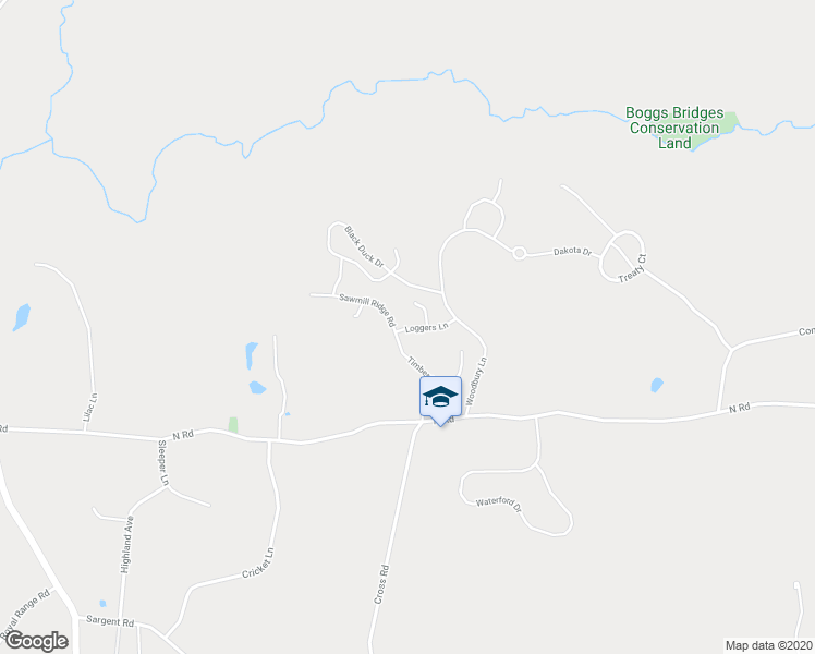 map of restaurants, bars, coffee shops, grocery stores, and more near 22 Loggers Lane in Sandown