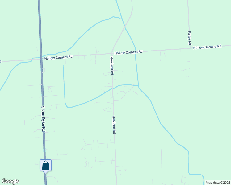 map of restaurants, bars, coffee shops, grocery stores, and more near 3600 Howland Road in Almont