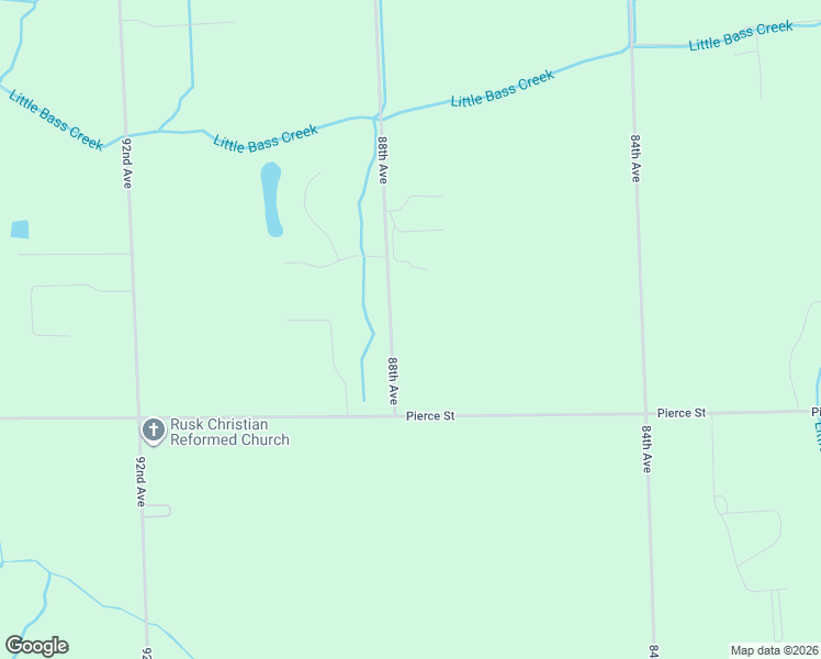 map of restaurants, bars, coffee shops, grocery stores, and more near 10574 88th Avenue in Allendale Charter Township
