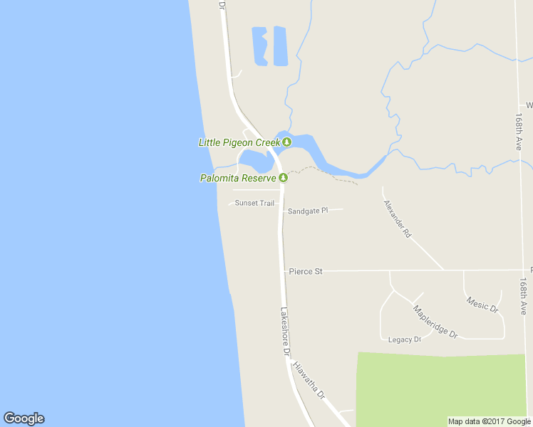 map of restaurants, bars, coffee shops, grocery stores, and more near 10557 Lakeshore Drive in West Olive