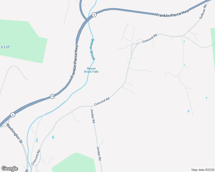 map of restaurants, bars, coffee shops, grocery stores, and more near 123 Concord Road in Keene