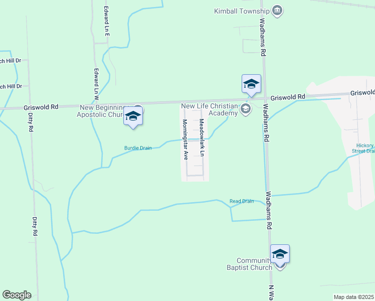 map of restaurants, bars, coffee shops, grocery stores, and more near 1984 Morningstar Avenue in Kimball