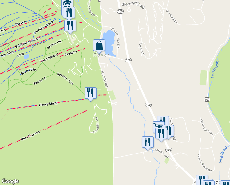 map of restaurants, bars, coffee shops, grocery stores, and more near 266O Handle Rd in Dover