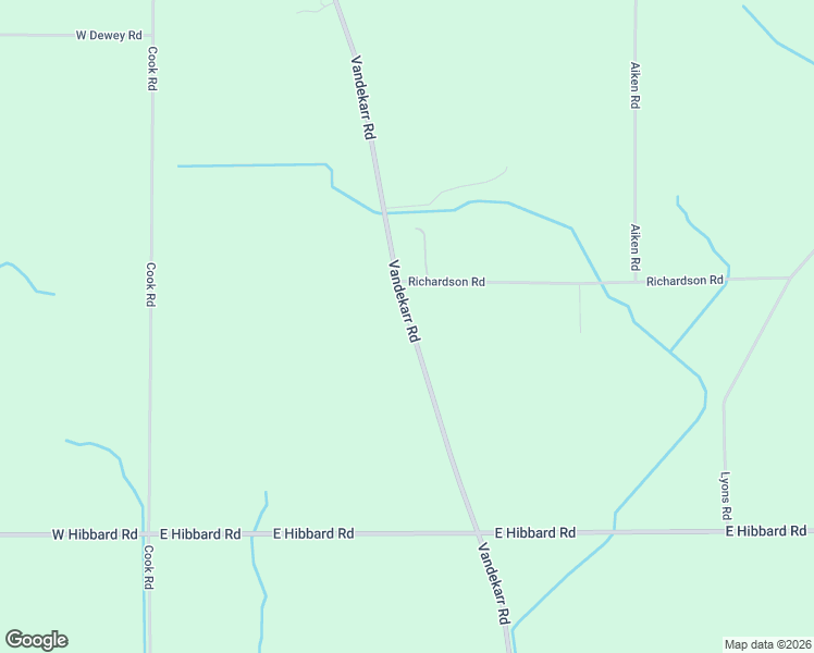 map of restaurants, bars, coffee shops, grocery stores, and more near 2568 Vandekarr Road in Owosso