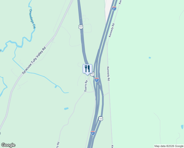 map of restaurants, bars, coffee shops, grocery stores, and more near 2-4 Quarry Rd in Nedrow