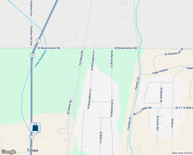 map of restaurants, bars, coffee shops, grocery stores, and more near 13712 North Moonglow Lane in Pocatello