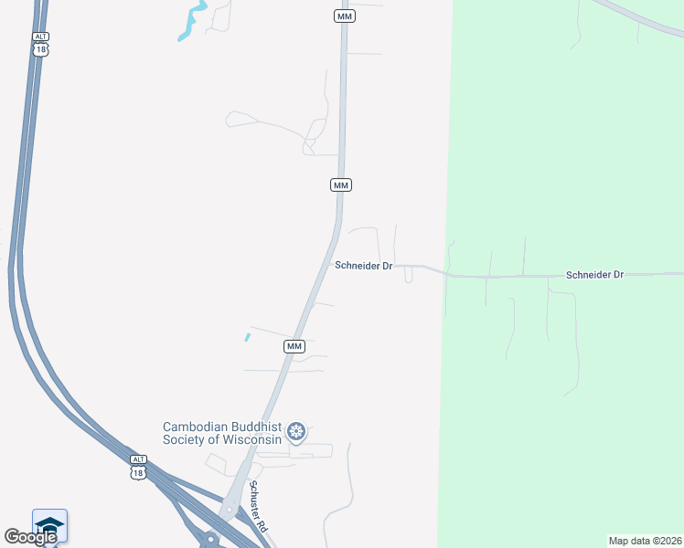 map of restaurants, bars, coffee shops, grocery stores, and more near 1950 County Highway MM in Fitchburg