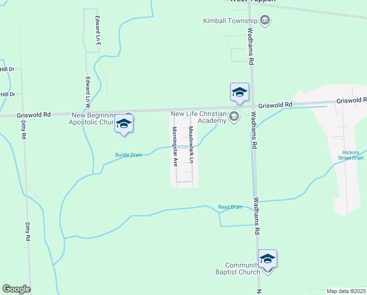 map of restaurants, bars, coffee shops, grocery stores, and more near 5674 Sleepy Hollow Lane in Kimball