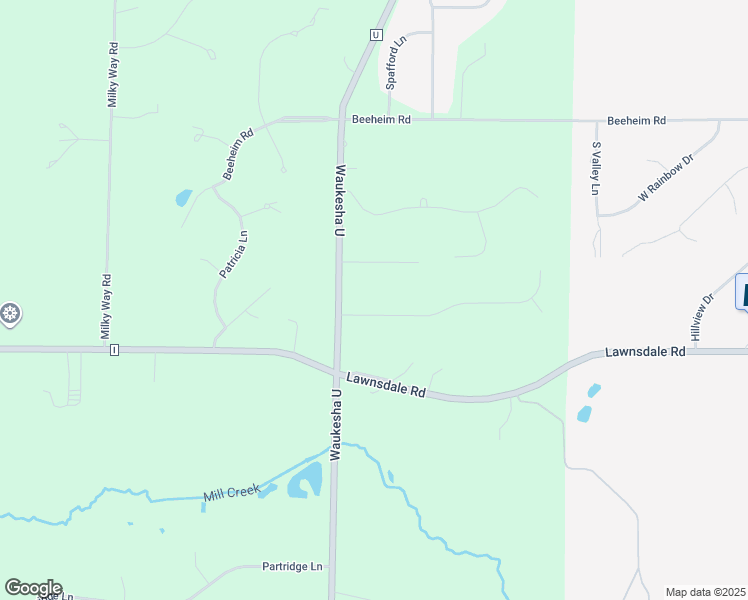 map of restaurants, bars, coffee shops, grocery stores, and more near S45W22437 Quinn Road in Waukesha