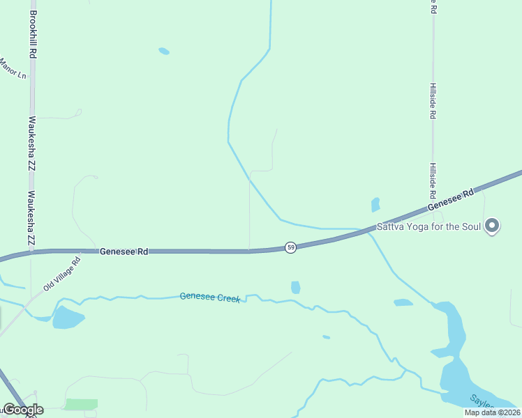 map of restaurants, bars, coffee shops, grocery stores, and more near S46W29780 Wisconsin 59 in Waukesha