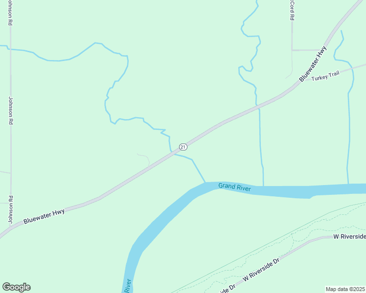 map of restaurants, bars, coffee shops, grocery stores, and more near 4078-4354 Bluewater Highway in Ionia County