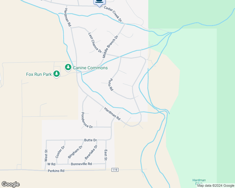 map of restaurants, bars, coffee shops, grocery stores, and more near 336 Porto Road in Star Valley Ranch