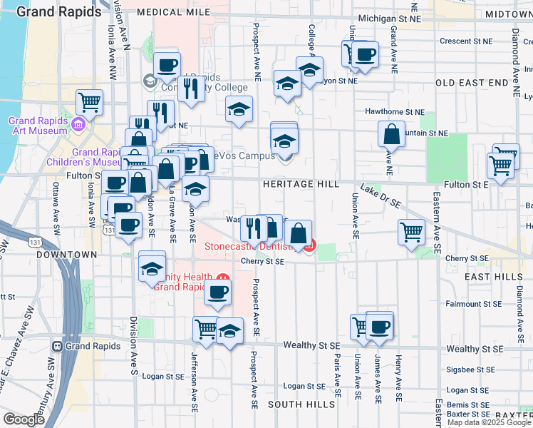 map of restaurants, bars, coffee shops, grocery stores, and more near in Wyoming