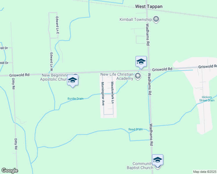 map of restaurants, bars, coffee shops, grocery stores, and more near 5674 Sleepy Hollow Lane in Kimball