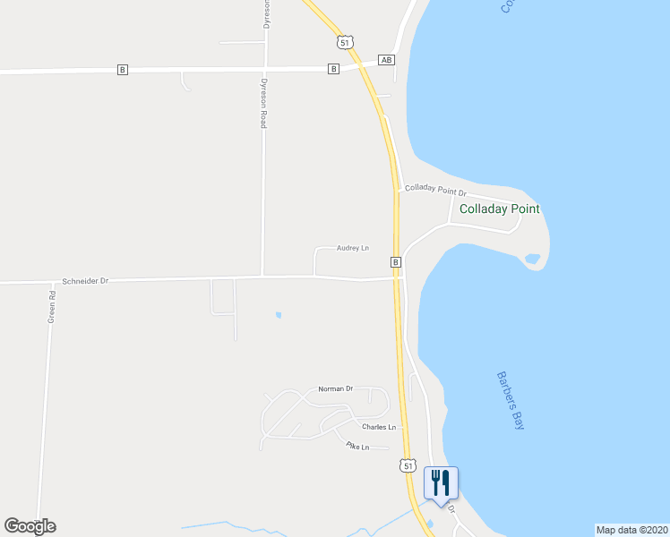 map of restaurants, bars, coffee shops, grocery stores, and more near 3644 Schneider Drive in Stoughton