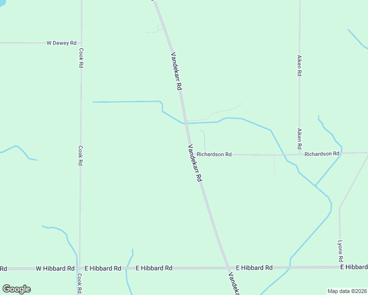 map of restaurants, bars, coffee shops, grocery stores, and more near 2476 Vandecarr Road in Owosso