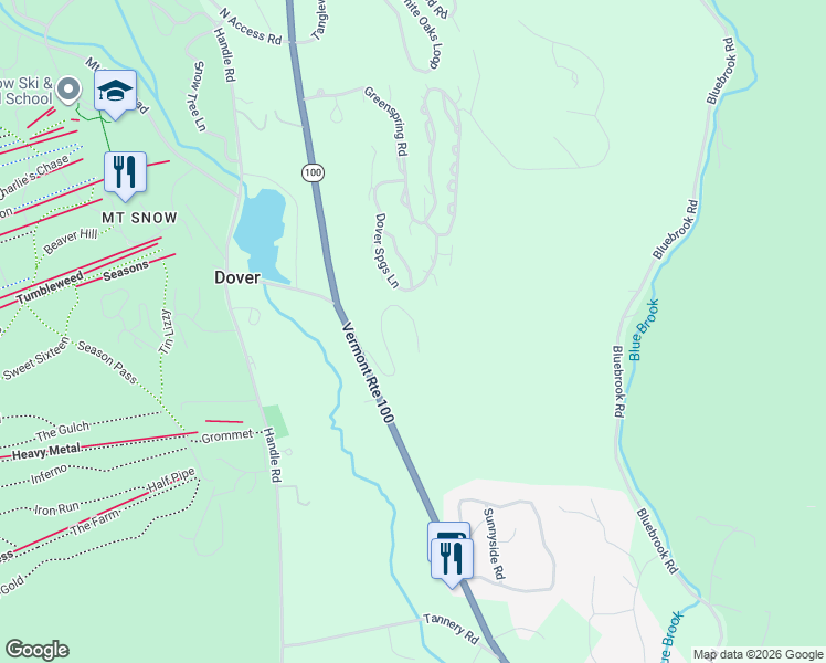 map of restaurants, bars, coffee shops, grocery stores, and more near 29 Boulder Ridge Drive in Dover