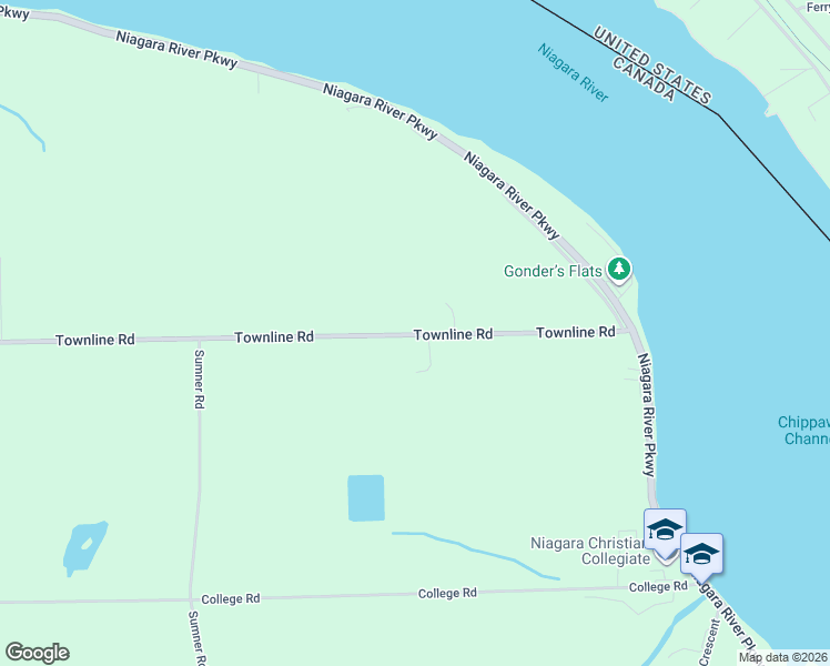 map of restaurants, bars, coffee shops, grocery stores, and more near 1894 Townline Road in Fort Erie