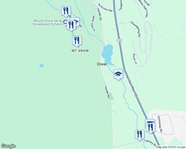 map of restaurants, bars, coffee shops, grocery stores, and more near 8 Seasons Drive in Dover