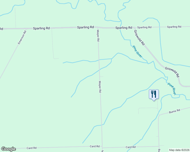 map of restaurants, bars, coffee shops, grocery stores, and more near 2029 Mayer Road in Goodells