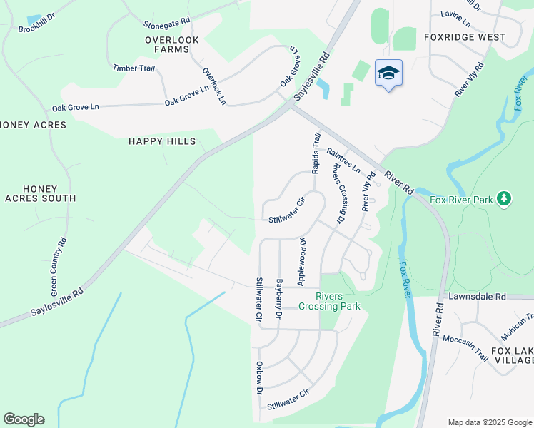 map of restaurants, bars, coffee shops, grocery stores, and more near 2956 Stillwater Circle in Waukesha