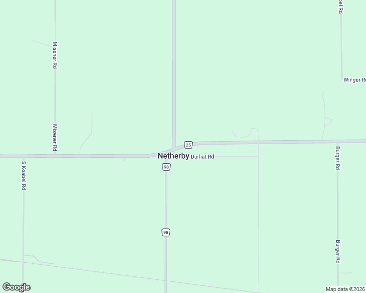 map of restaurants, bars, coffee shops, grocery stores, and more near Netherby Road in Stevensville