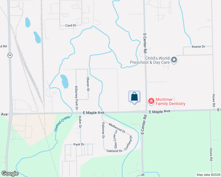 map of restaurants, bars, coffee shops, grocery stores, and more near 4434 Dublin Rd in Burton