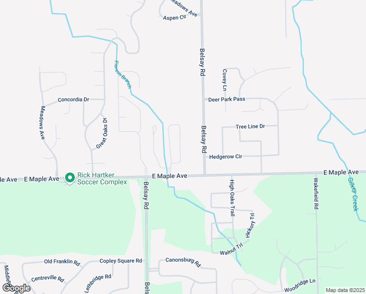 map of restaurants, bars, coffee shops, grocery stores, and more near 4465 Maple Creek Drive in Grand Blanc