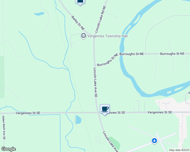 map of restaurants, bars, coffee shops, grocery stores, and more near 153 Lincoln Lake Avenue Southeast in Lowell