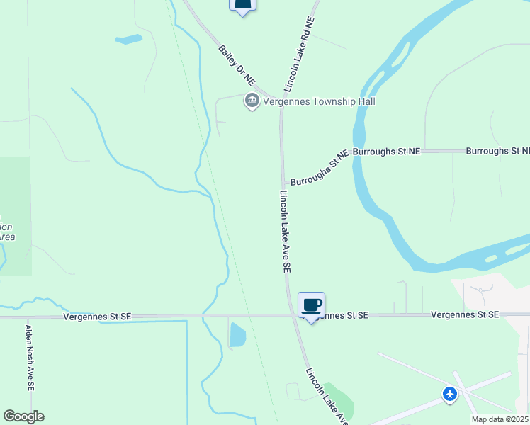 map of restaurants, bars, coffee shops, grocery stores, and more near 153 Lincoln Lake Avenue Southeast in Lowell