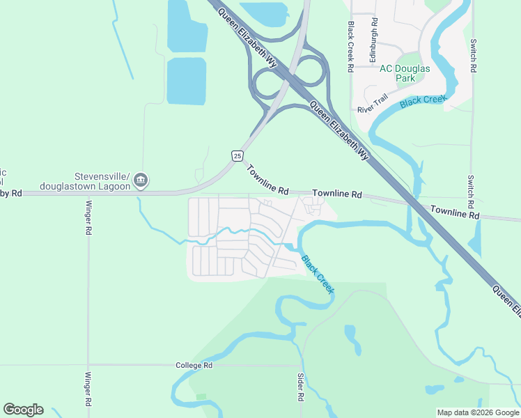 map of restaurants, bars, coffee shops, grocery stores, and more near Oriole Parkway in Fort Erie