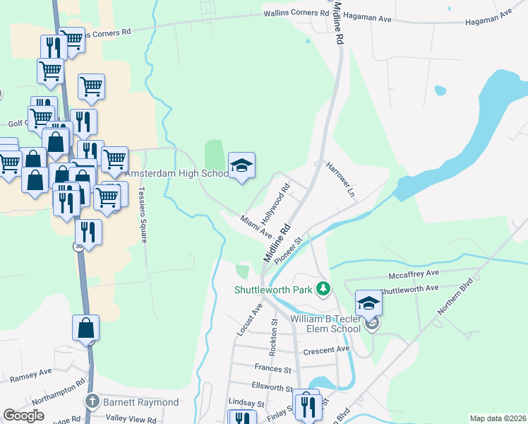 map of restaurants, bars, coffee shops, grocery stores, and more near 126 Hollywood Road in Amsterdam