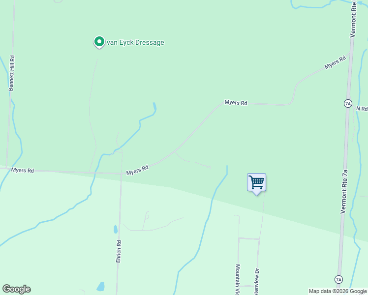 map of restaurants, bars, coffee shops, grocery stores, and more near 941 Myers Road in Shaftsbury