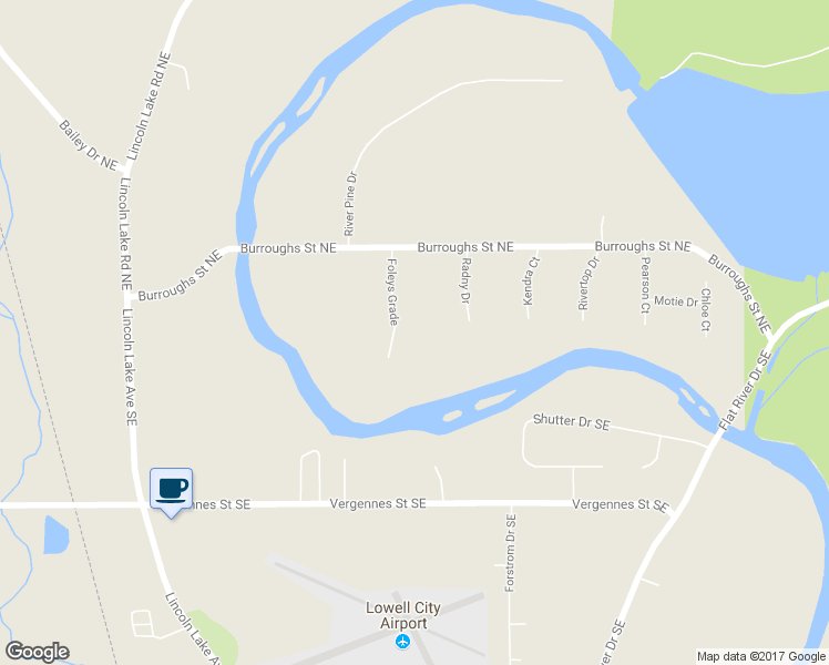 map of restaurants, bars, coffee shops, grocery stores, and more near 124 Foleys Grade in Lowell