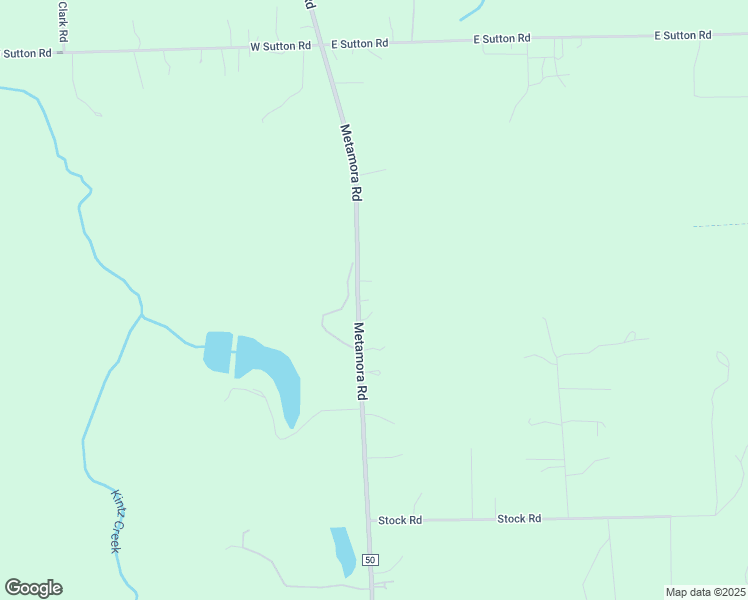 map of restaurants, bars, coffee shops, grocery stores, and more near 3285 Metamora Road in Metamora