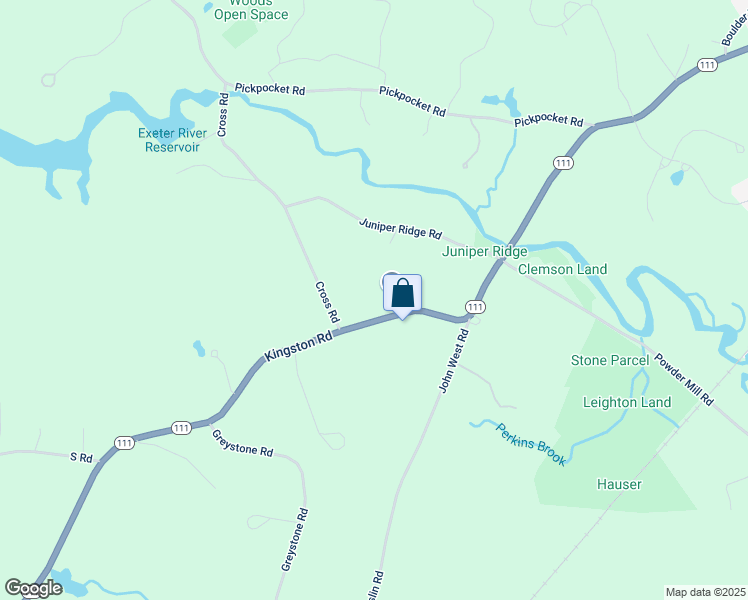 map of restaurants, bars, coffee shops, grocery stores, and more near 128 Kingston Road in Exeter
