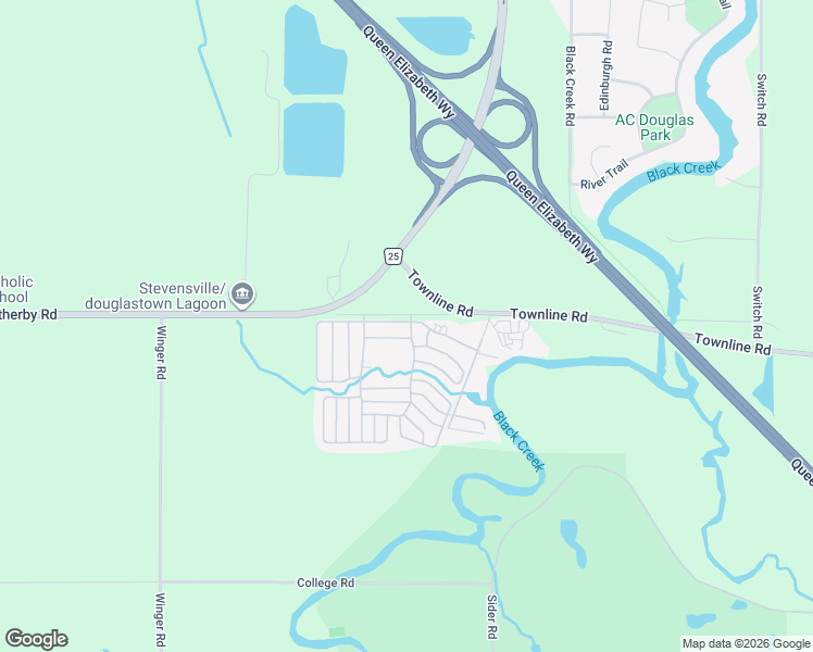 map of restaurants, bars, coffee shops, grocery stores, and more near 65 Oriole Lane in Fort Erie