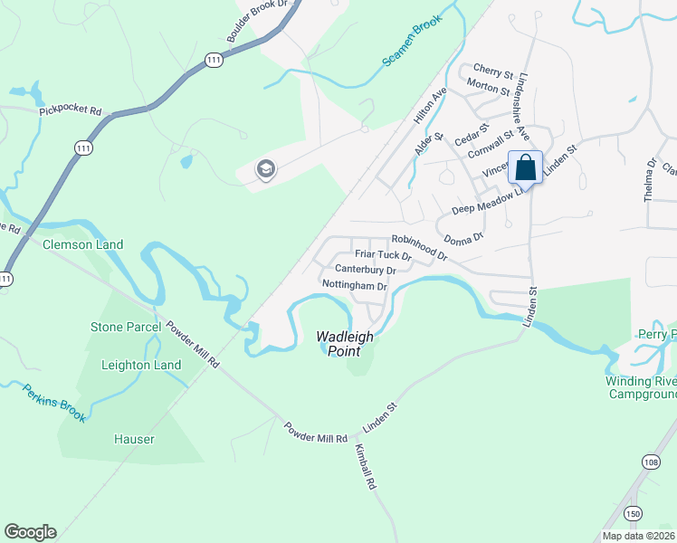 map of restaurants, bars, coffee shops, grocery stores, and more near 614 Canterbury Drive in Exeter