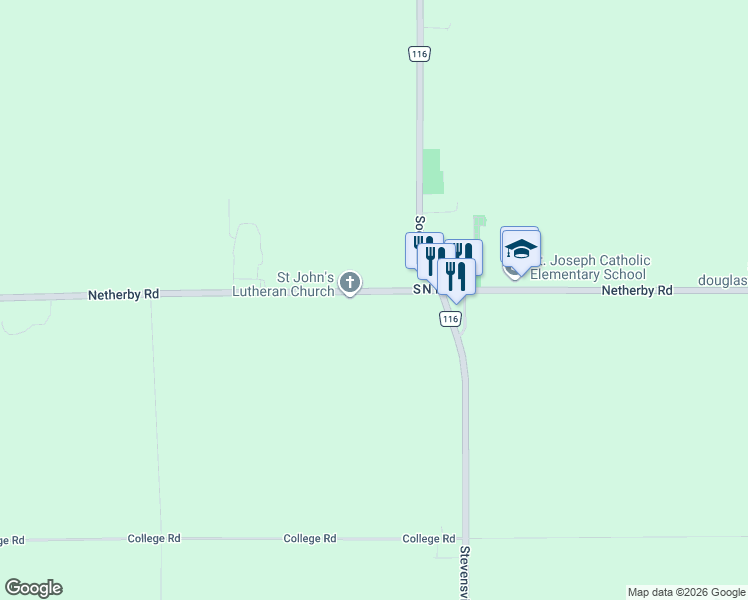 map of restaurants, bars, coffee shops, grocery stores, and more near 3732-3902 Netherby Road in Fort Erie