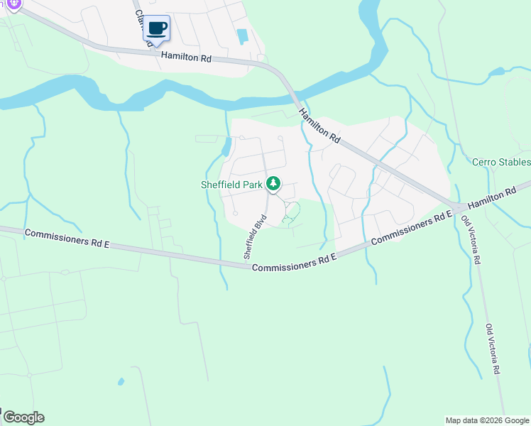 map of restaurants, bars, coffee shops, grocery stores, and more near Sheffield Boulevard in London