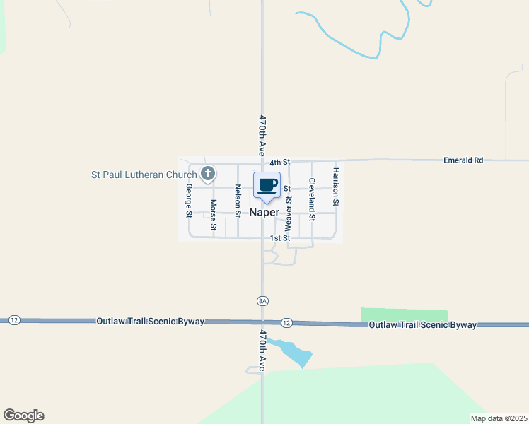 map of restaurants, bars, coffee shops, grocery stores, and more near in Naper